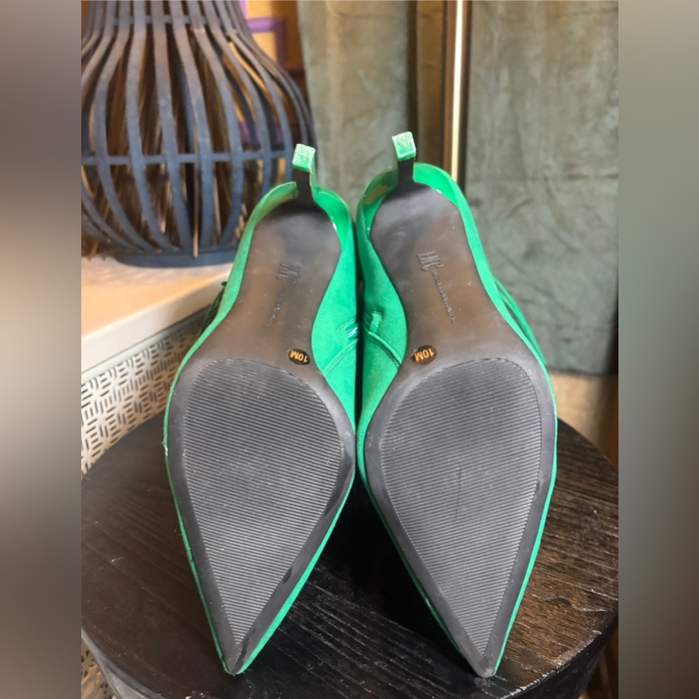 SOLD!!! NWOT - Green dressy rhinestone Fringe boots - Picture 6 of 6